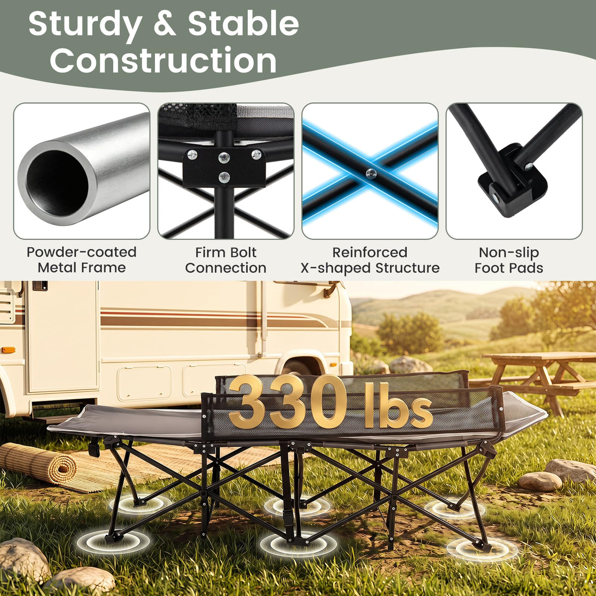 Foldable Kids Cot X73428