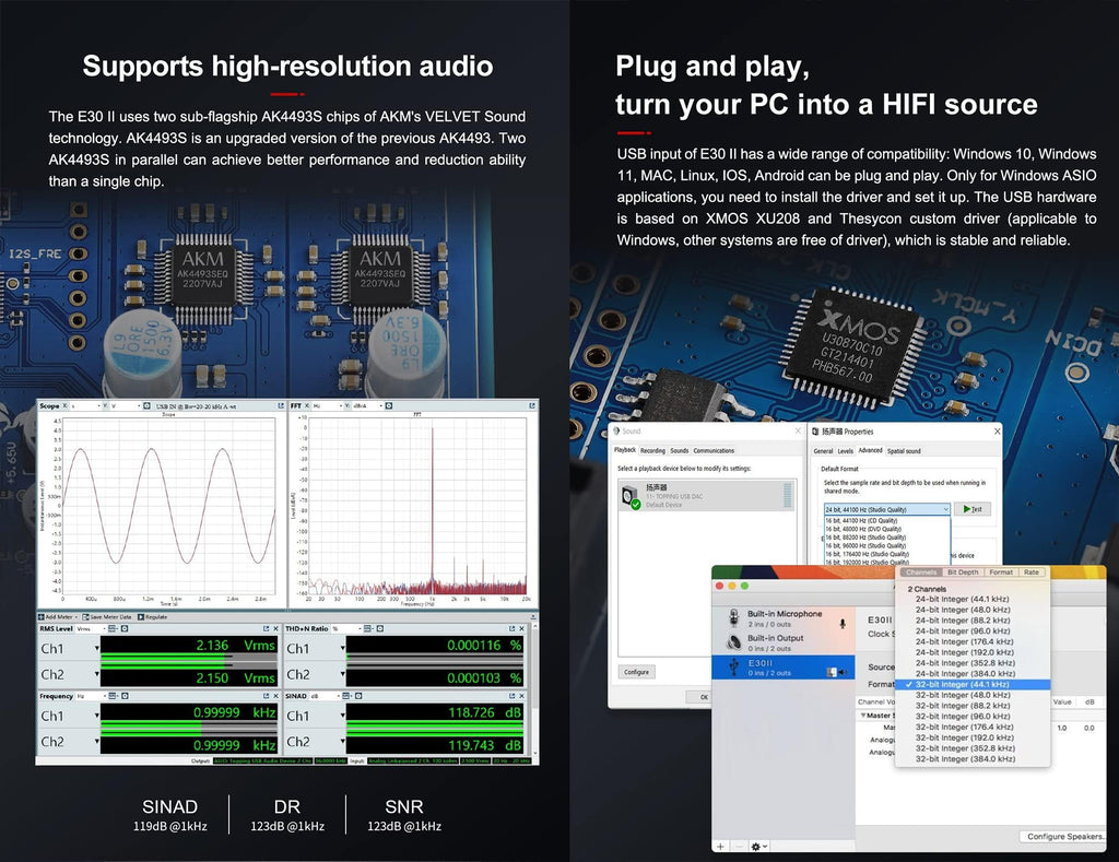 Black Hi-Res Audio DAC Preamp M3342