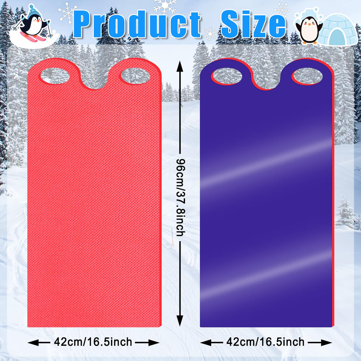 2 PCS Snow Sled D77407