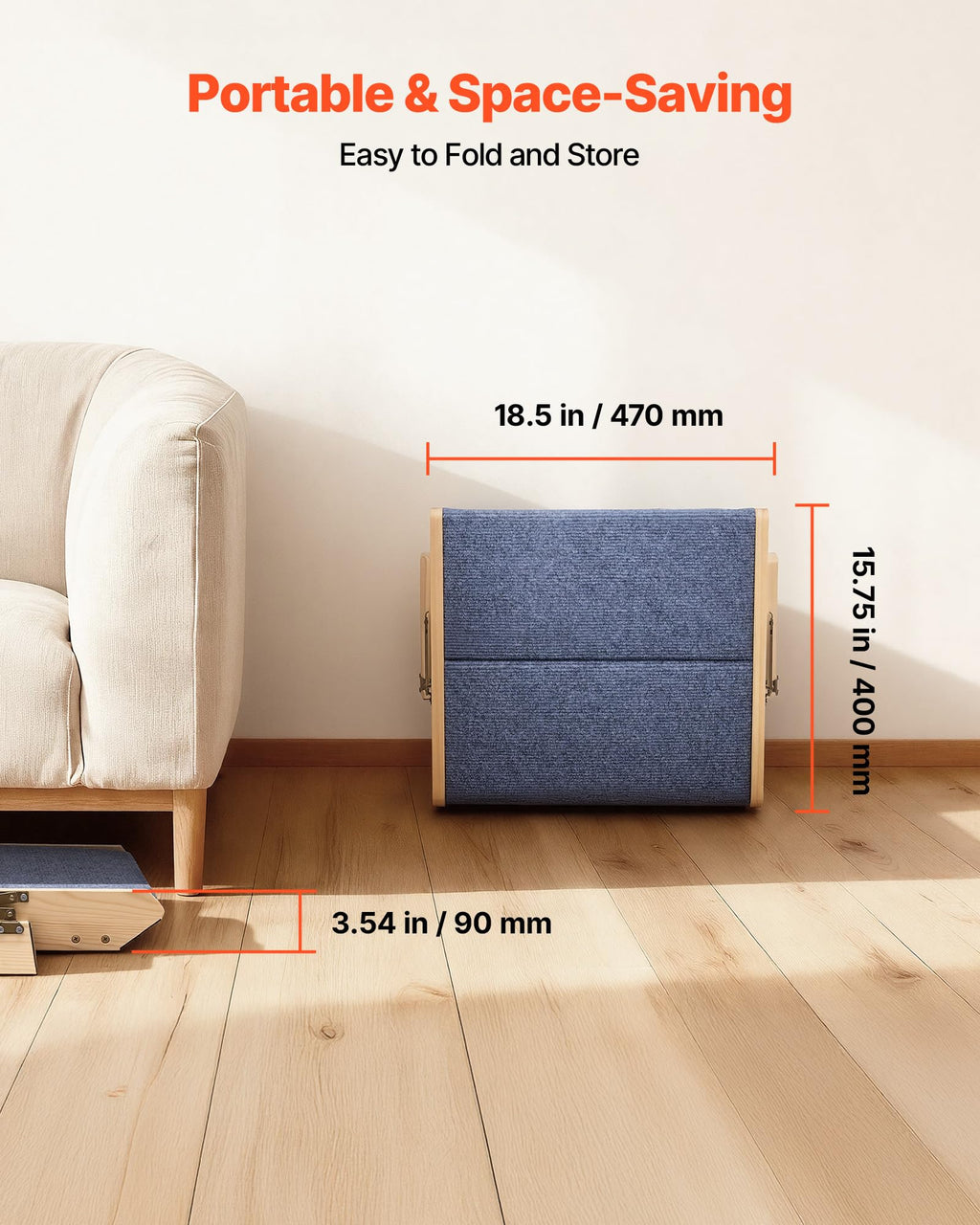Wood 2-Step Pet Stairs O790
