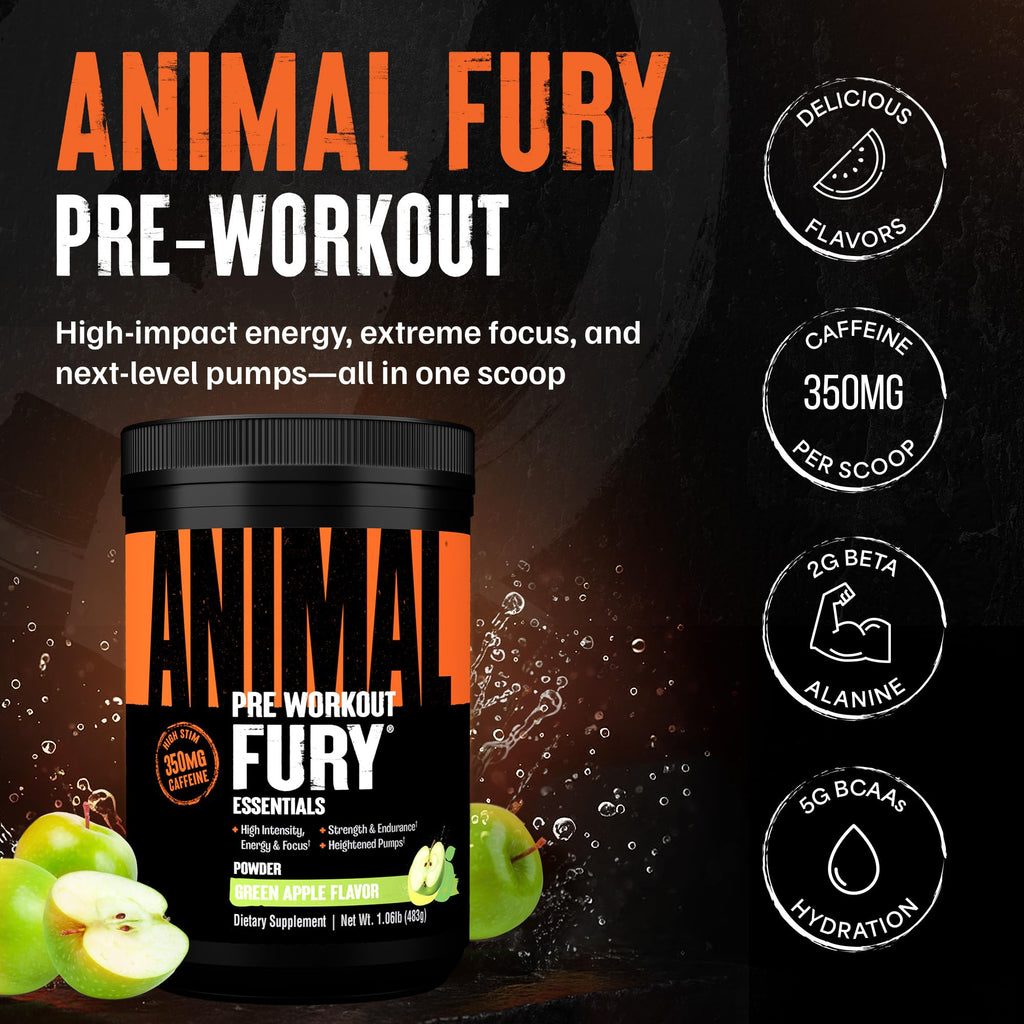 Green Apple Pre Workout Powder 20 Serving Z599301