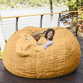 Yellow 6FT Bean Bag Chair Cover U9538