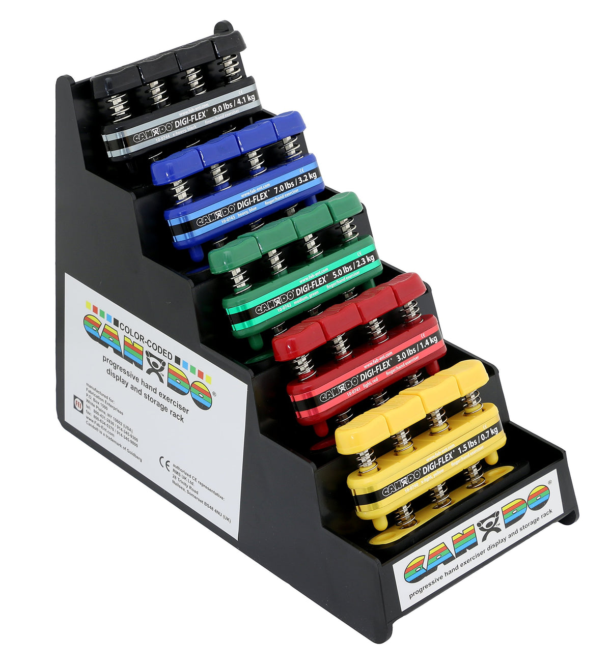 Hand and Finger Exerciser 5 Piece Set X-Light - X-Heavy Resistance R91371