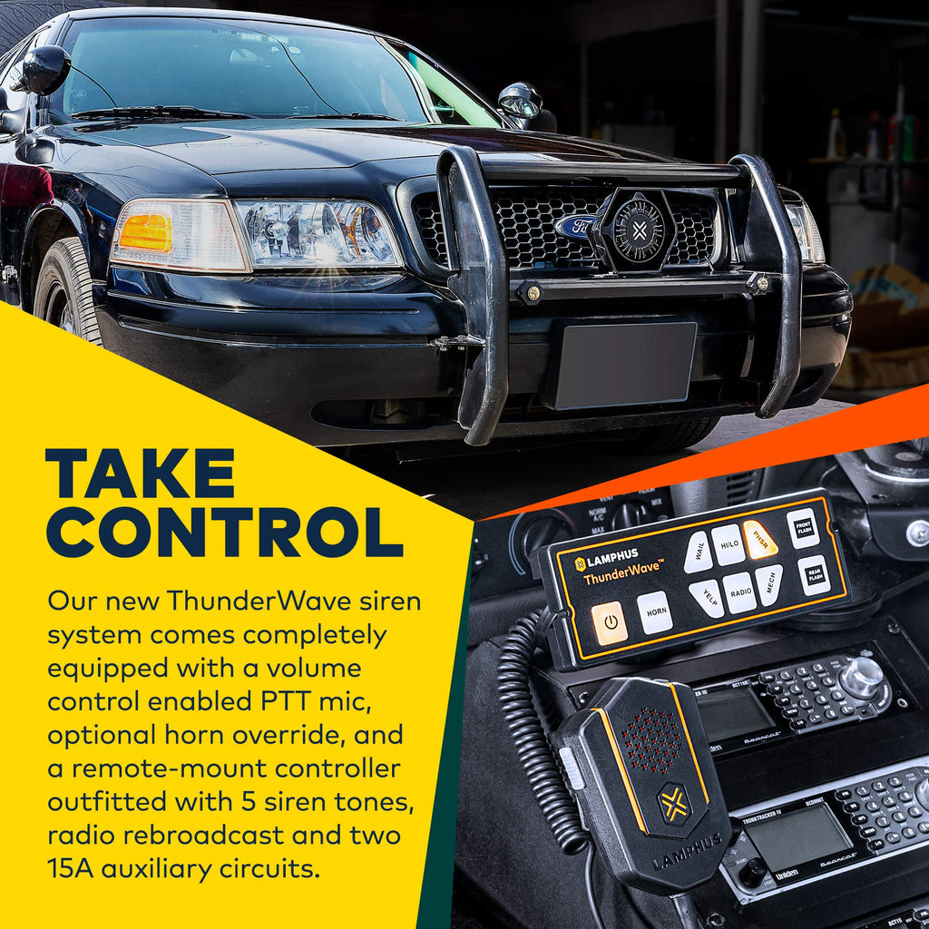 100W Police Siren Speaker PA System Kit D575